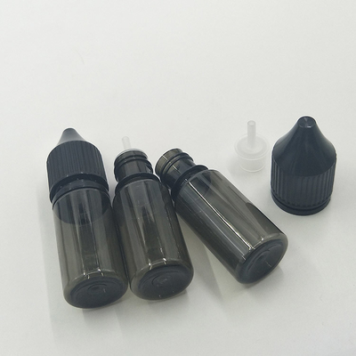 Customized Transparent  E Liquid Bottles With Screw Cap Round Shape Various Capacities