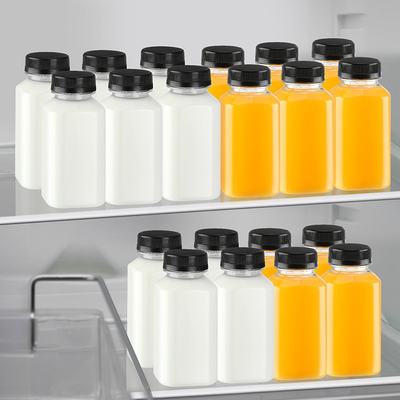 Modern Plastic Milk Tea Bottles With Insulated Handle Clear Or Custom Color Various Capacities