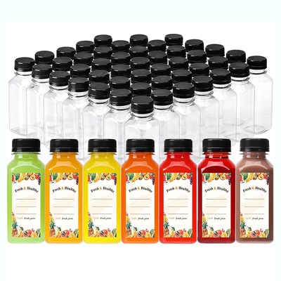Modern Plastic Milk Tea Bottles With Insulated Handle Clear Or Custom Color Various Capacities