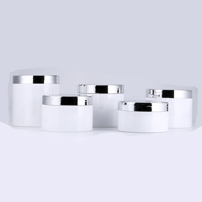 Custom Printed Transparent Plastic Cosmetic Jar Smooth Surface Various Sizes 10ml-150ml
