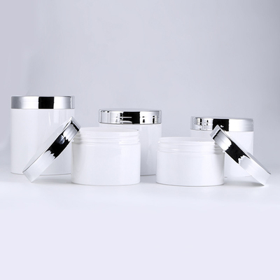 Custom Printed Transparent Plastic Cosmetic Jar Smooth Surface Various Sizes 10ml-150ml