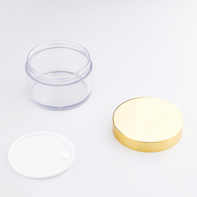 Customized Smooth Surface Cosmetic Jars Various Capacities Pressure Sensitive Gasket Seal