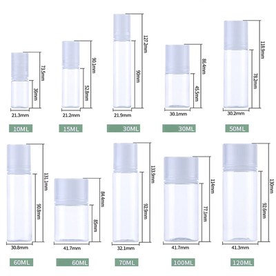 Childproof Transparent PET Liquid Dropper Bottle /  E Liquid Bottle With Screw Cap Screen Printing