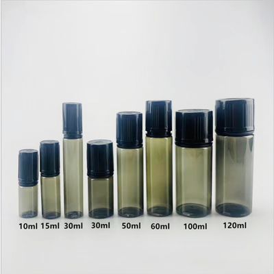 10ml-100ml PET Liquid Dropper Bottles Custom Logo Screen Printing Round Shape