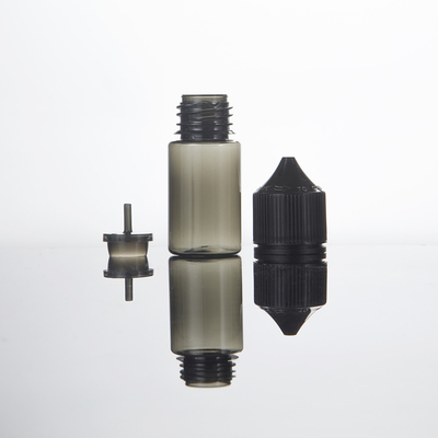 Childproof Transparent E Liquid Bottles Various Sizes With Screw Caps Screen Printed Containers