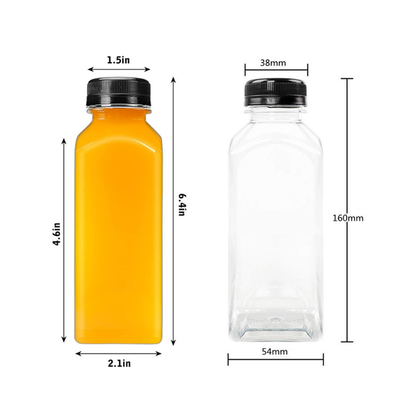 Modern Design Leak Proof Plastic Milk Tea Bottles With Handle For Beverage / Juice