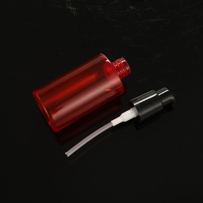 UV Electroplated PMMA Lotion Bottles Customizable Collar White with Clear Cap