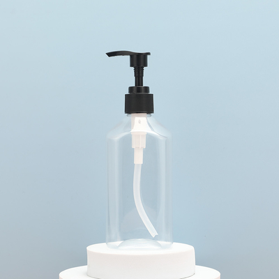 Bottle Capacity 250ml Plastic Lotion Bottles Clear with Plastic UV Electroplated Cap Material