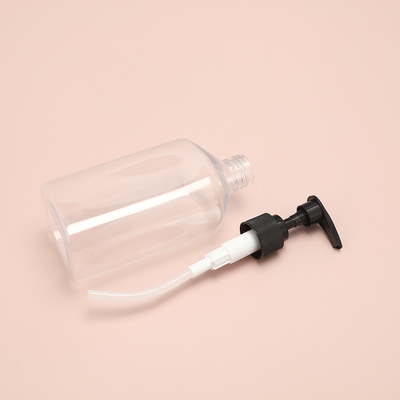 Petroleum Free Clear 250ml 300ml 500ml Lotion Bottles with UV Electroplated Cap
