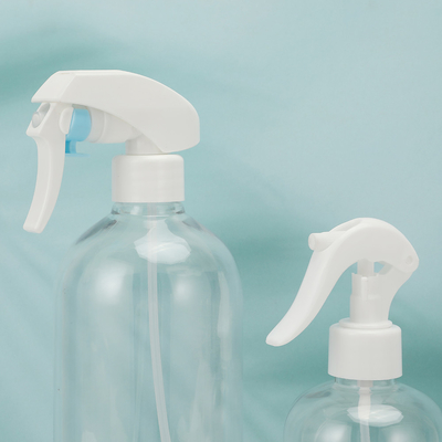 Clear Plastic Lotion Bottles with White Cap and UV Electroplated Collar