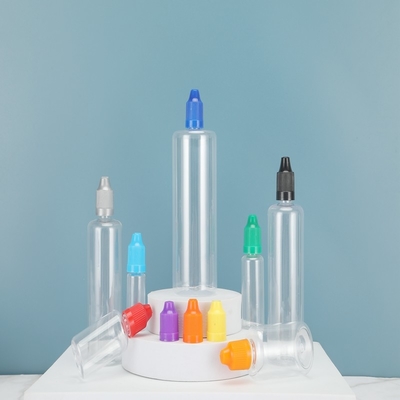 Colorful Customized PET E Liquid Bottles with Childproof Neck for Various Capacities