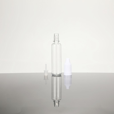 Customized Transparent PET liquid dropper bottle with Childproof Screw Cap