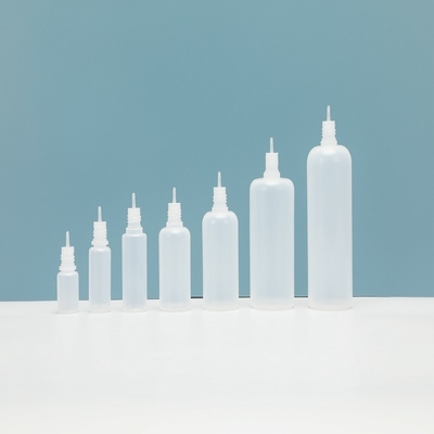 Round Transparent PET  E Liquid Bottle / Liquid Dropper Bottle With Custom Logo Screw Cap Seal
