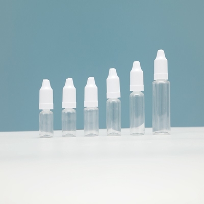 Customizable Transparent Childproof E Liquid Bottles Various Sizes Available for Personalized Logo Design.