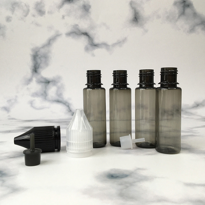 Customizable PET E Liquid Bottles With Childproof Round Shape And Personalized Screen Printed Design