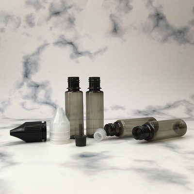 Customizable PET E Liquid Bottles With Childproof Round Shape And Personalized Screen Printed Design