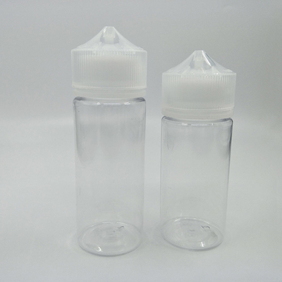 Custom Logo Transparent Round E Liquid Bottles with Various Capacities and Screw Caps