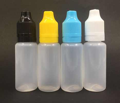 Customizable Transparent Black Glass Dropper Bottles for Liquid with Screw Cap