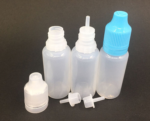 Customizable Transparent Black Glass Dropper Bottles for Liquid with Screw Cap