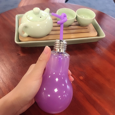 Square Round Clear Customizable Handle Milk Tea Bottles With Insulation