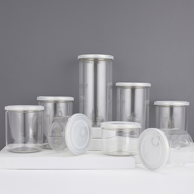 Customizable Logo Plastic Jar Containers with Aluminum Foil Sealing in Various Capacities