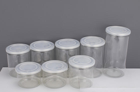 Custom Logo Plastic Jar Containers with Aluminum Lid and Pressure Sensitive Sealing Technology