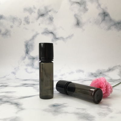 Round Transparent PET Childproof  E liquid bottle With Screw Cap