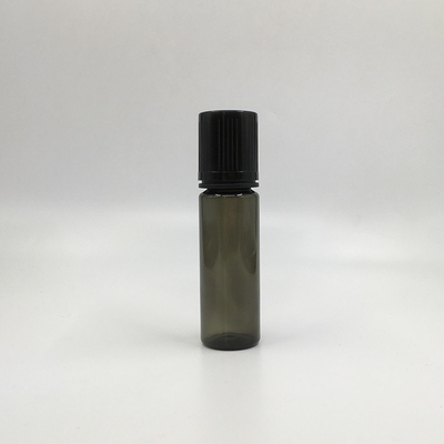 Round Transparent PET Childproof  E liquid bottle With Screw Cap