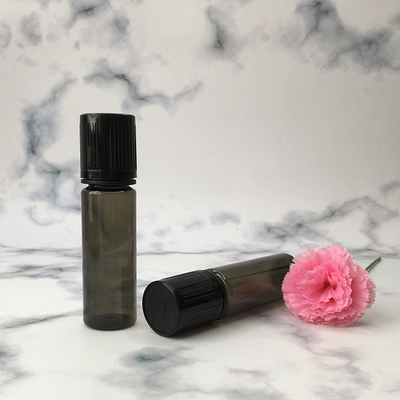 Round Transparent PET Childproof  E liquid bottle With Screw Cap