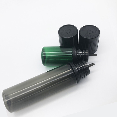 Customized Logo Round Transparent E Liquid Bottle with Childproof Neck and Screen Printing