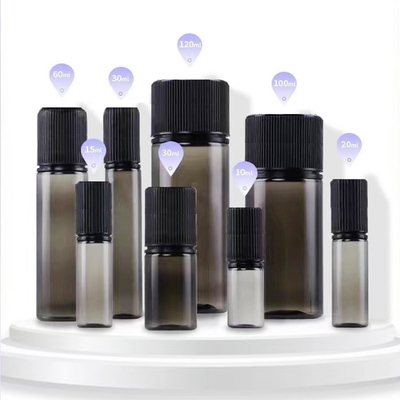 Child Resistant E Liquid Bottles Customized Logo Round Shape for E Liquid Printing