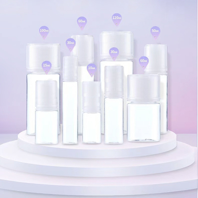 Childproof Round Transparent  E liquid bottle with Customized Logo and Printing Color