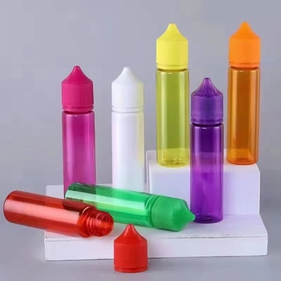 Childproof Round Transparent  E liquid bottle with Customized Logo and Printing Color