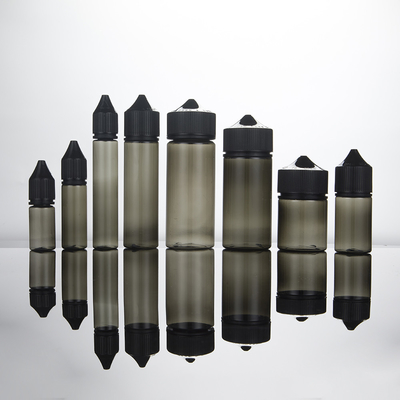 Screen Printed Custom Color liquid dropper bottle Round PET Transparent Dropper Bottle