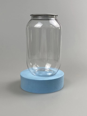 Customized Logo Plastic Cosmetic Jar with Pressure Sensitive Gasket Sealing
