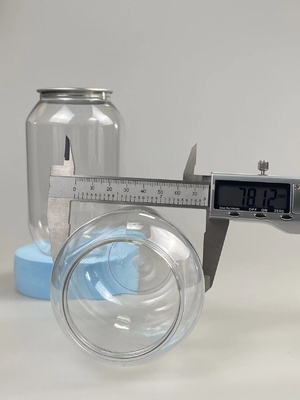 Customized Transparent Cosmetic Jar With Smooth Surface Pressure Sensitive Gasket Seal Custom Logo