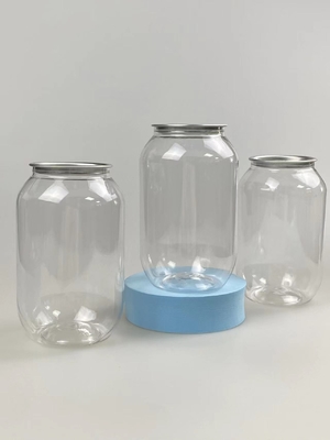 Customized Transparent Cosmetic Jar With Smooth Surface Pressure Sensitive Gasket Seal Custom Logo