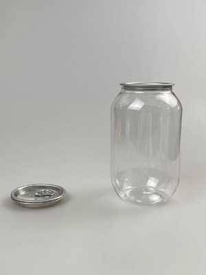 Customized Transparent Cosmetic Jar With Smooth Surface Pressure Sensitive Gasket Seal Custom Logo