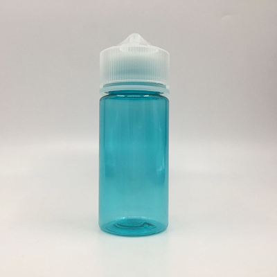 100ml Transparent Round E Liquid Bottle With Childproof Screw Cap