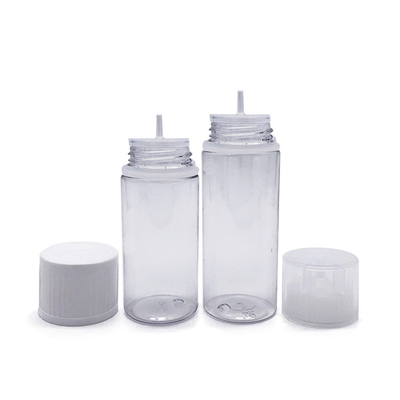 Round PET E Liquid Bottle with Childproof Screw Cap Custom Logo Various Capacities Available
