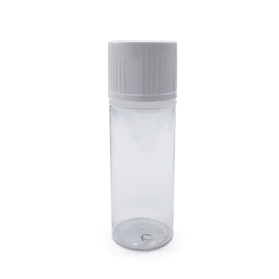 Round PET E Liquid Bottle with Childproof Screw Cap Custom Logo Various Capacities Available