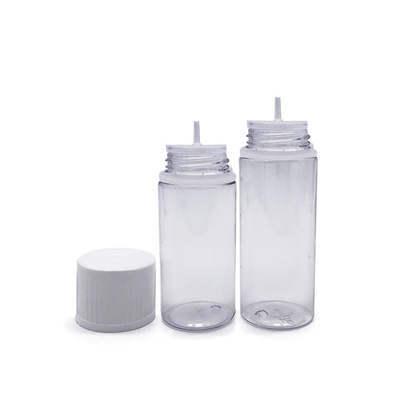 Round PET E Liquid Bottle with Childproof Screw Cap Custom Logo Various Capacities Available