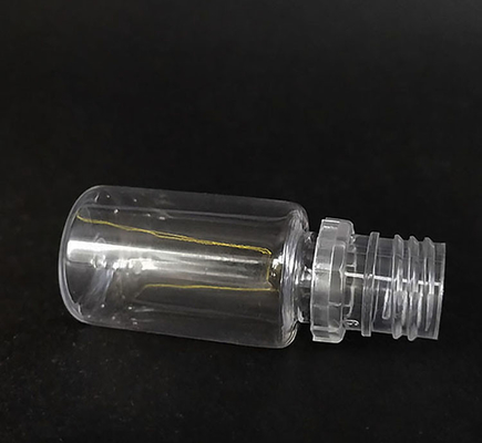 Childproof Round E Liquid Bottles With Custom Printing Transparent Screw Cap Packaging In Various Capacities