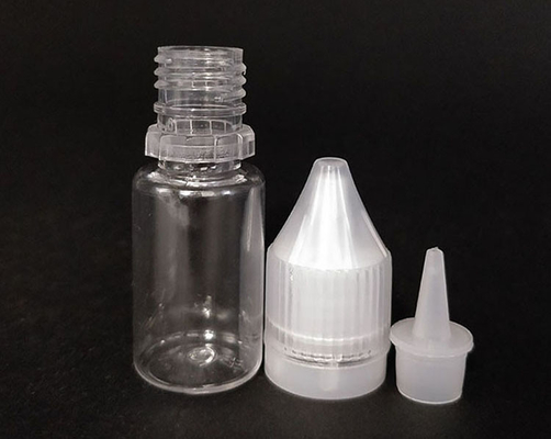 Childproof Round E Liquid Bottles With Custom Printing Transparent Screw Cap Packaging In Various Capacities
