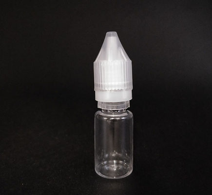 Childproof Round E Liquid Bottles With Custom Printing Transparent Screw Cap Packaging In Various Capacities