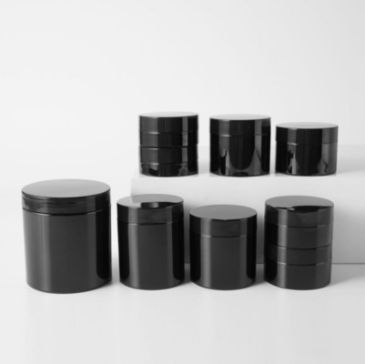 Custom Logo Plastic Jar Containers With Transparent Lid In Various Capacities
