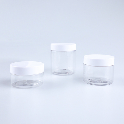Customizable Logo 8oz Plastic Jar Containers With Transparent Lids For Various Storage Needs