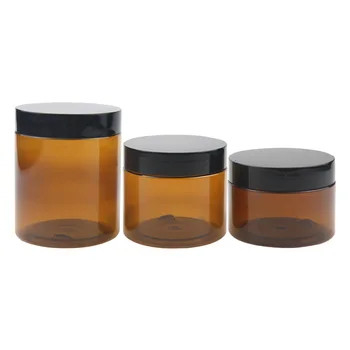 Custom Color Empty Body Facial Scrub Jars Cosmetic Plastic Jars With Lid Body Butter Container
