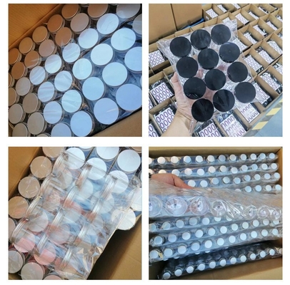 Customizable Plastic Jar Containers With Aluminum Sealing Lid For Transparent Storage