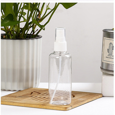 Transparent Round PET Spray Bottle Various Capacities For Smooth Surface Application